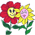 Gif animé amour fleurs
